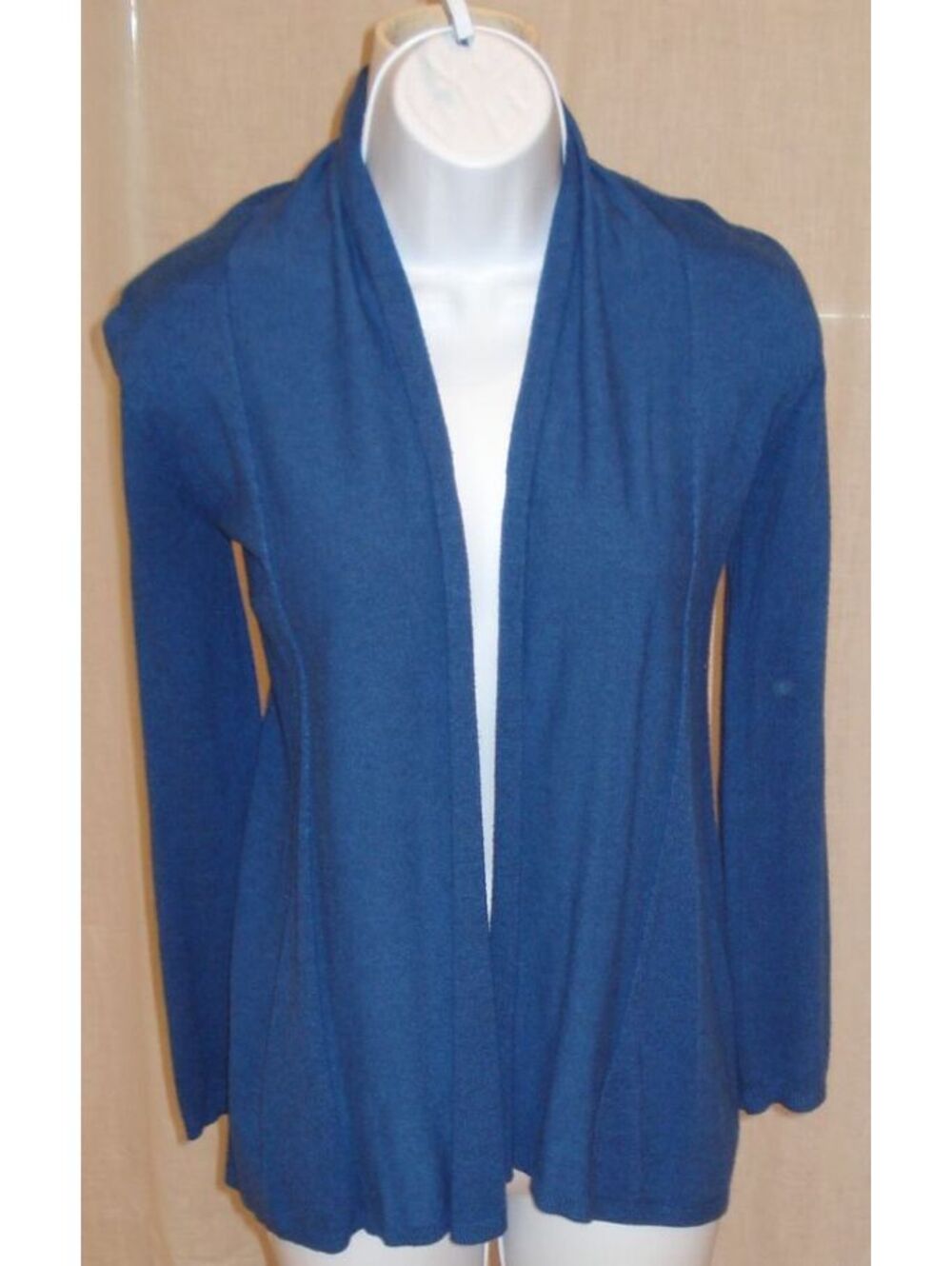 Zara Cerulean blue Lightweight Open Front Knit Cardigan Women's Large
